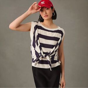 NWOT Anthropologie Maeve Tie-Front Wrap Tee